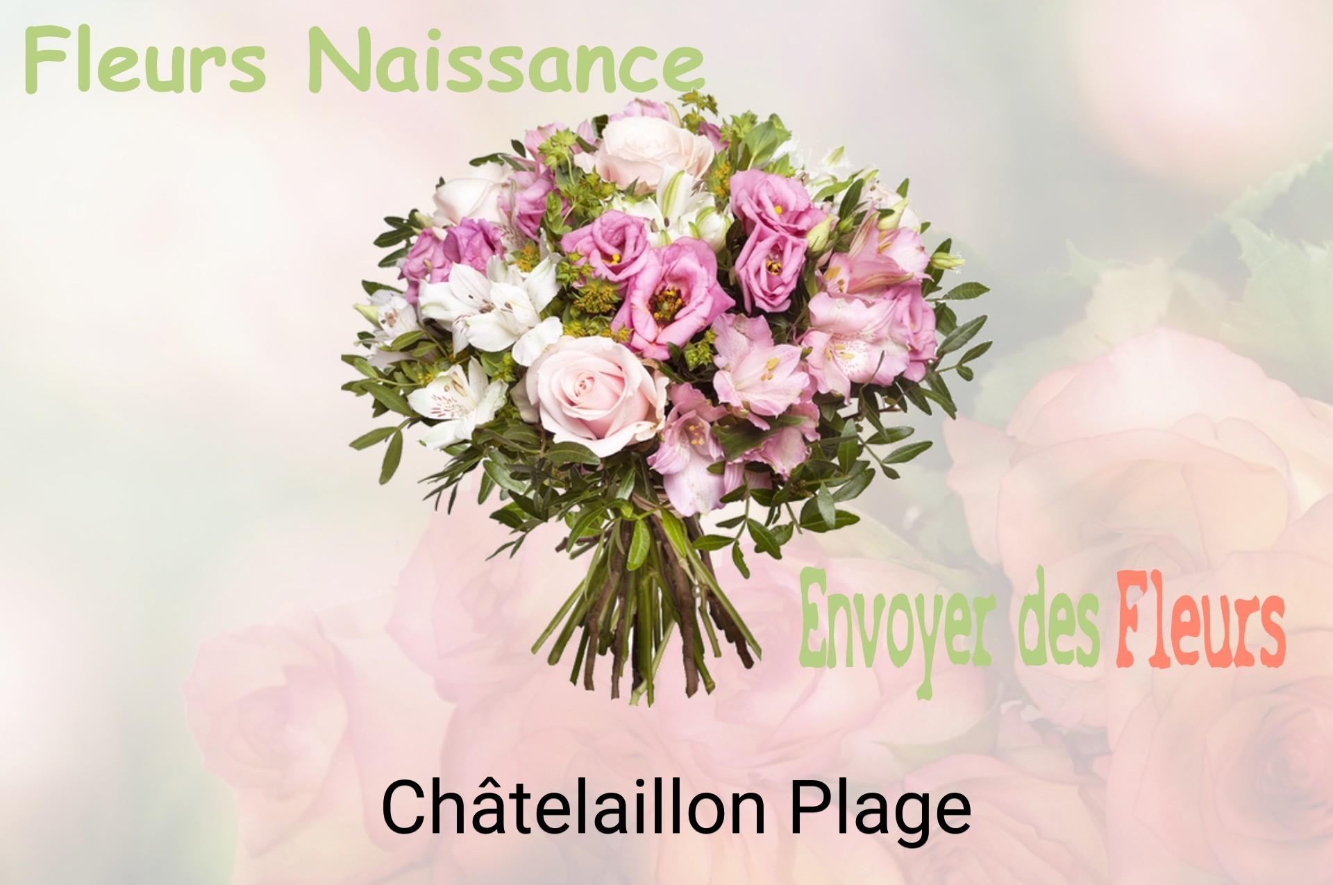 Bouquet de fleurs de naissance livré à Châtelaillon-Plage